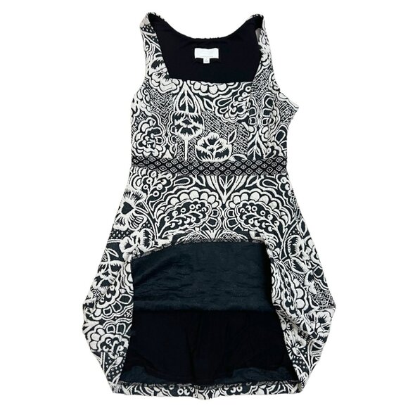 Ett Twa Anthropologie Valery Floral Jacquard Structured Knit Dress Size M A Line - Picture 8 of 10